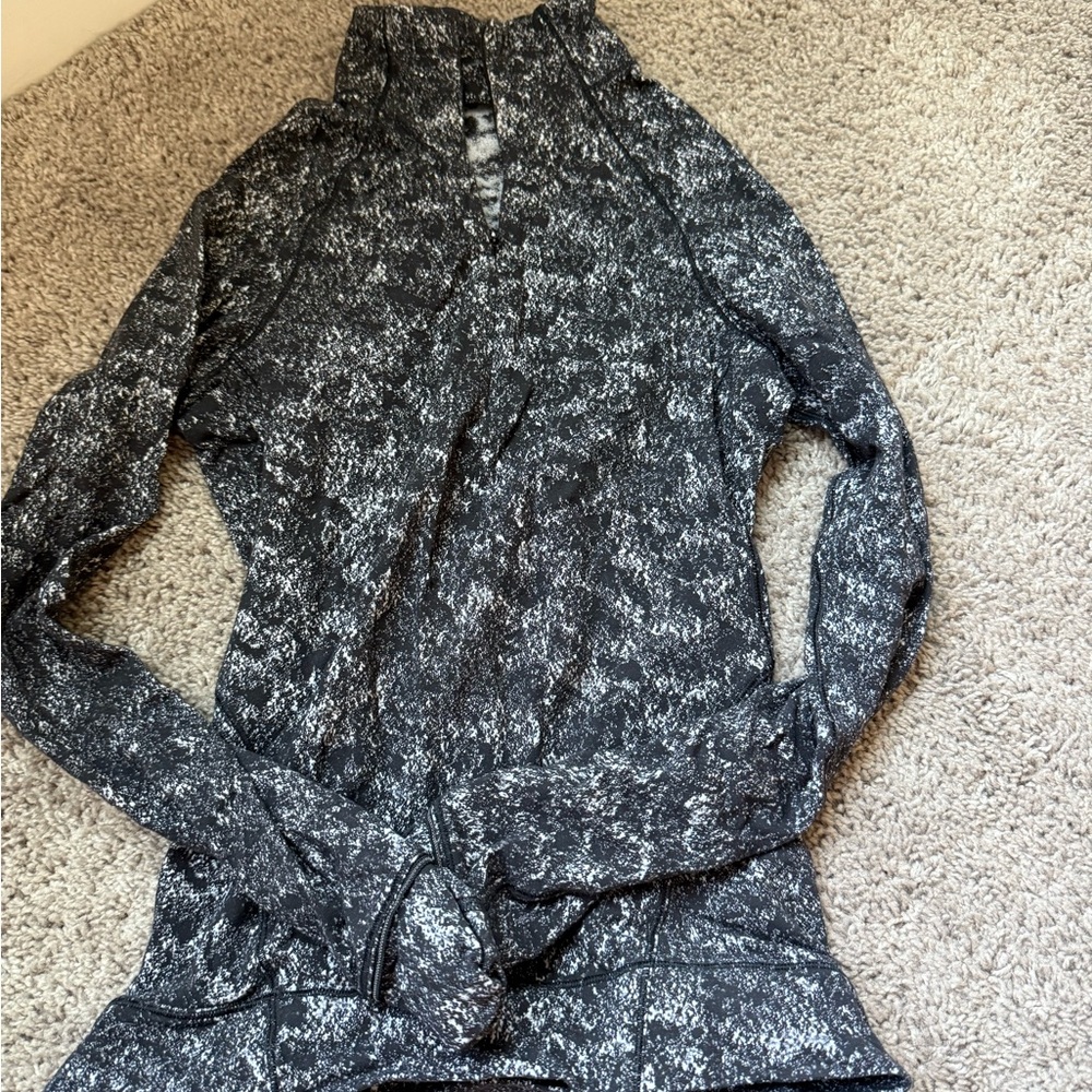 Lululemon Athletica Black Quarterzip Jacket